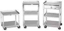 00-4018 Fabrication Enterprises, Inc. Mobile cart MB-TD, 2-shelf with drawer