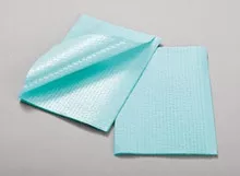 917401R TIDI Products, LLC Towel, 3-Ply, Tissue/ Polybacked, White, Rib Embossed, 13 in.x 18 in. , 500/cs, 500/CS
