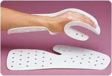 A310500 Performance Health Rolyan Perforated Functional Position Splint, Aquaplast-T-1/8" (3.2mm) White Small