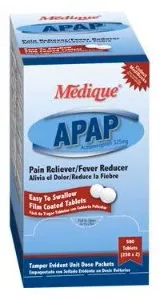 ACETAMINOPHEN, TAB 325MG (250/BX)