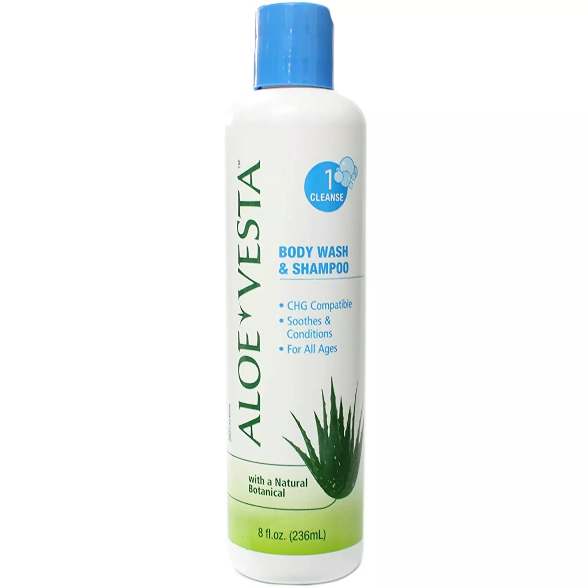 Aloe Vesta Body Wash and Shampoo, 1 Case of 48
