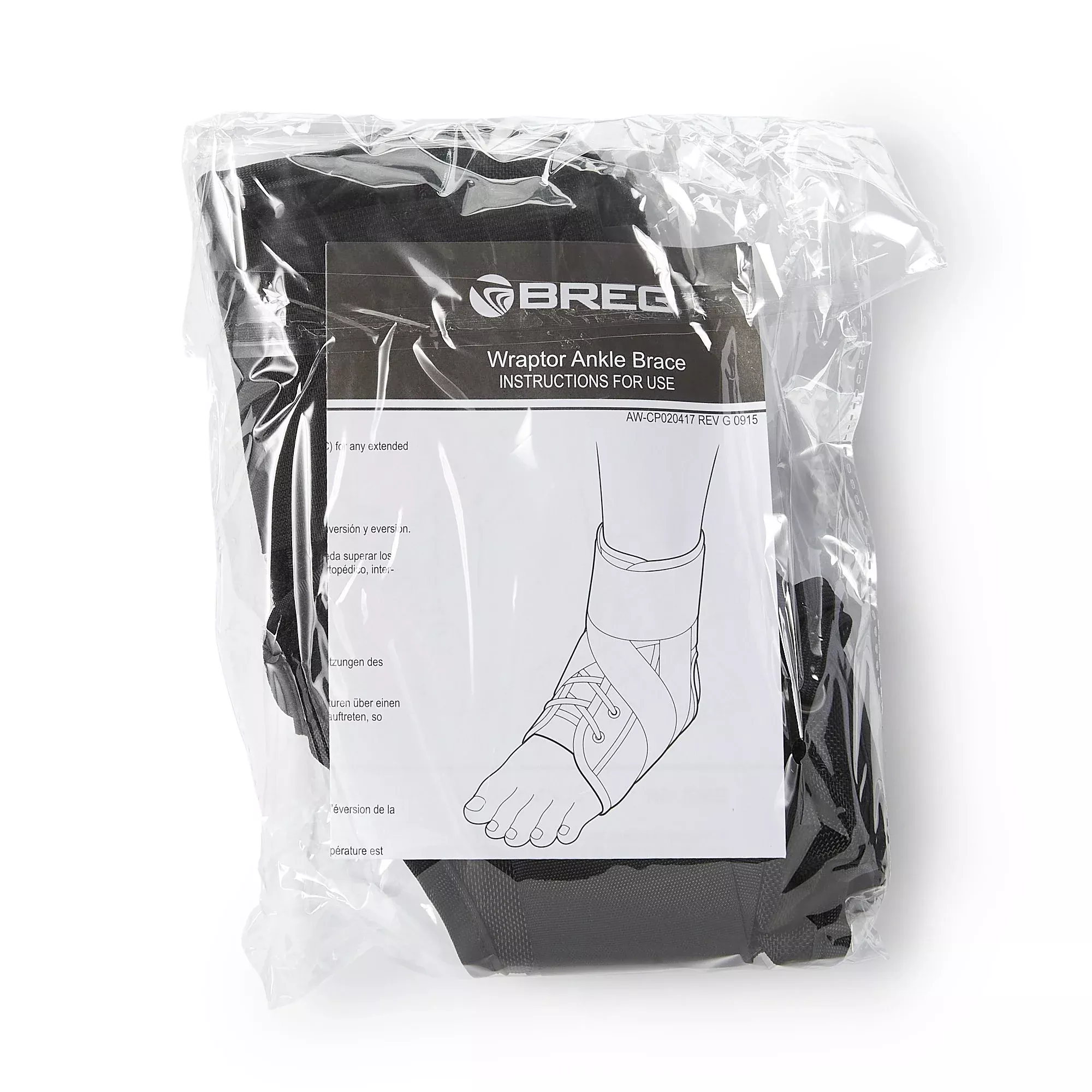ANKLE BRACE STAB WHT LG LARGE W/SPEED LACERS