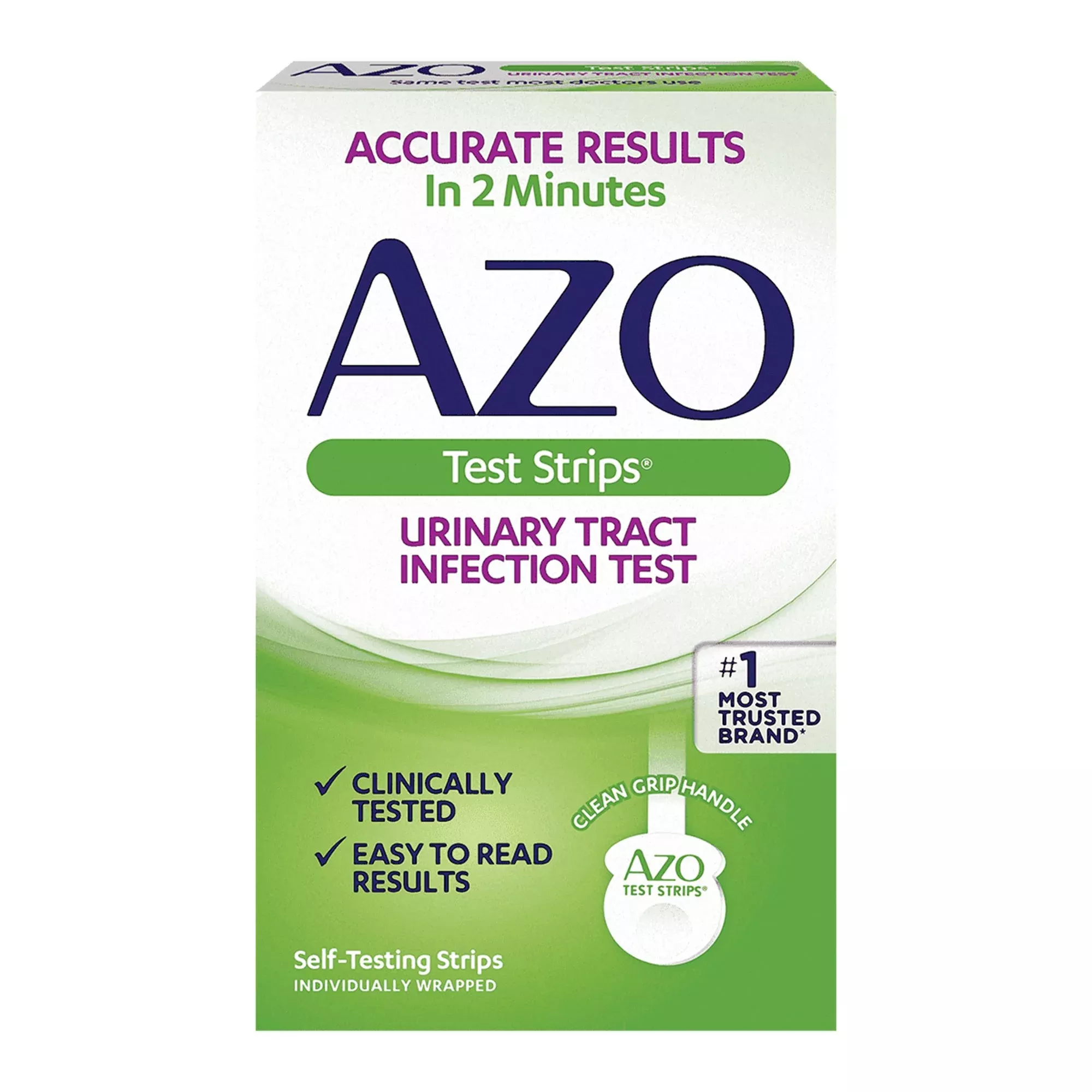 AZO Test Strips Urinary Tract Infection Detection Home Device Rapid Test, 1 Box