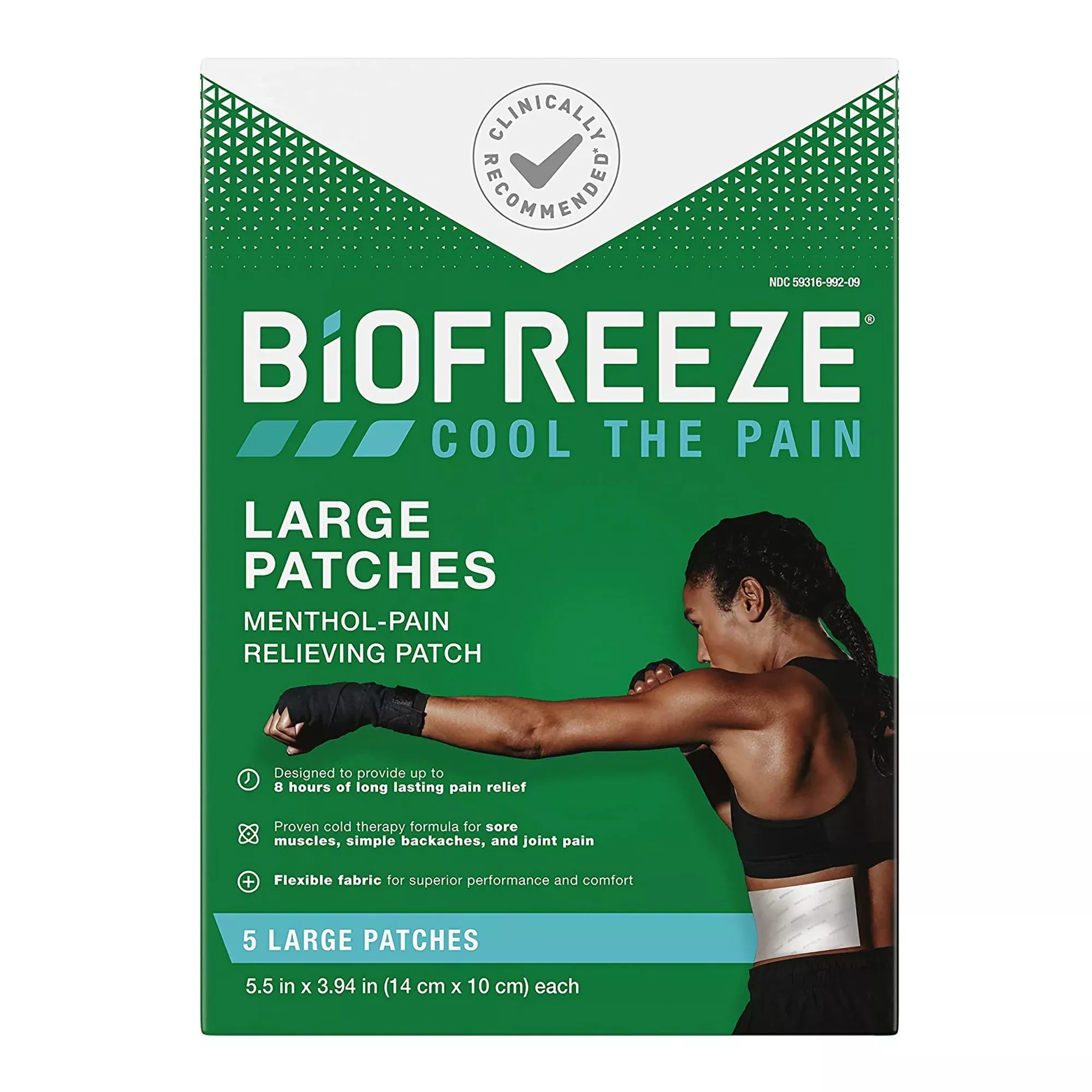 BIOFREEZE, PATCH PAIN RELIEVING (5/BX 24BX/CS)