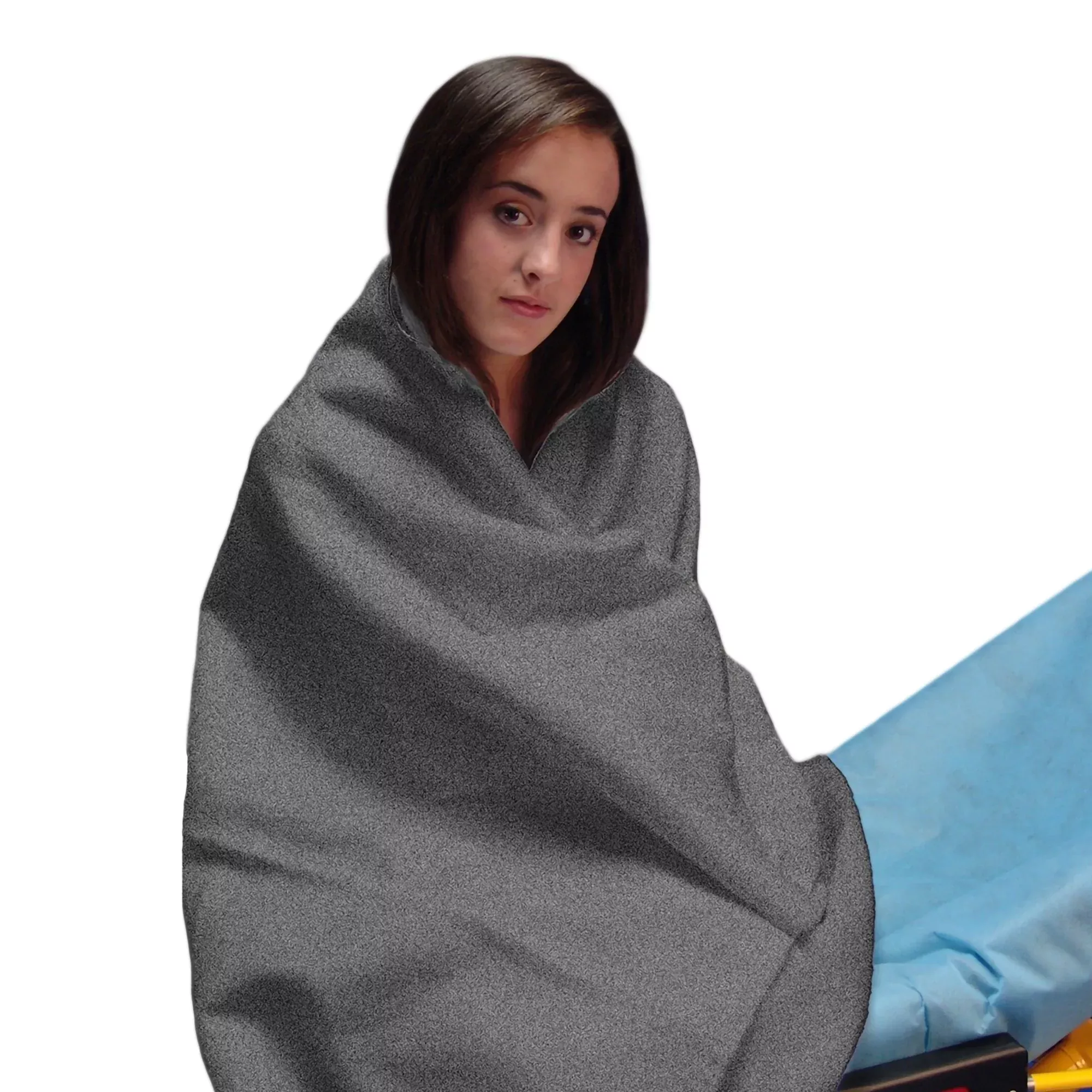 BLANKET, FLEECE FIRST COMFORT GRY 40"X80" (10/CS)