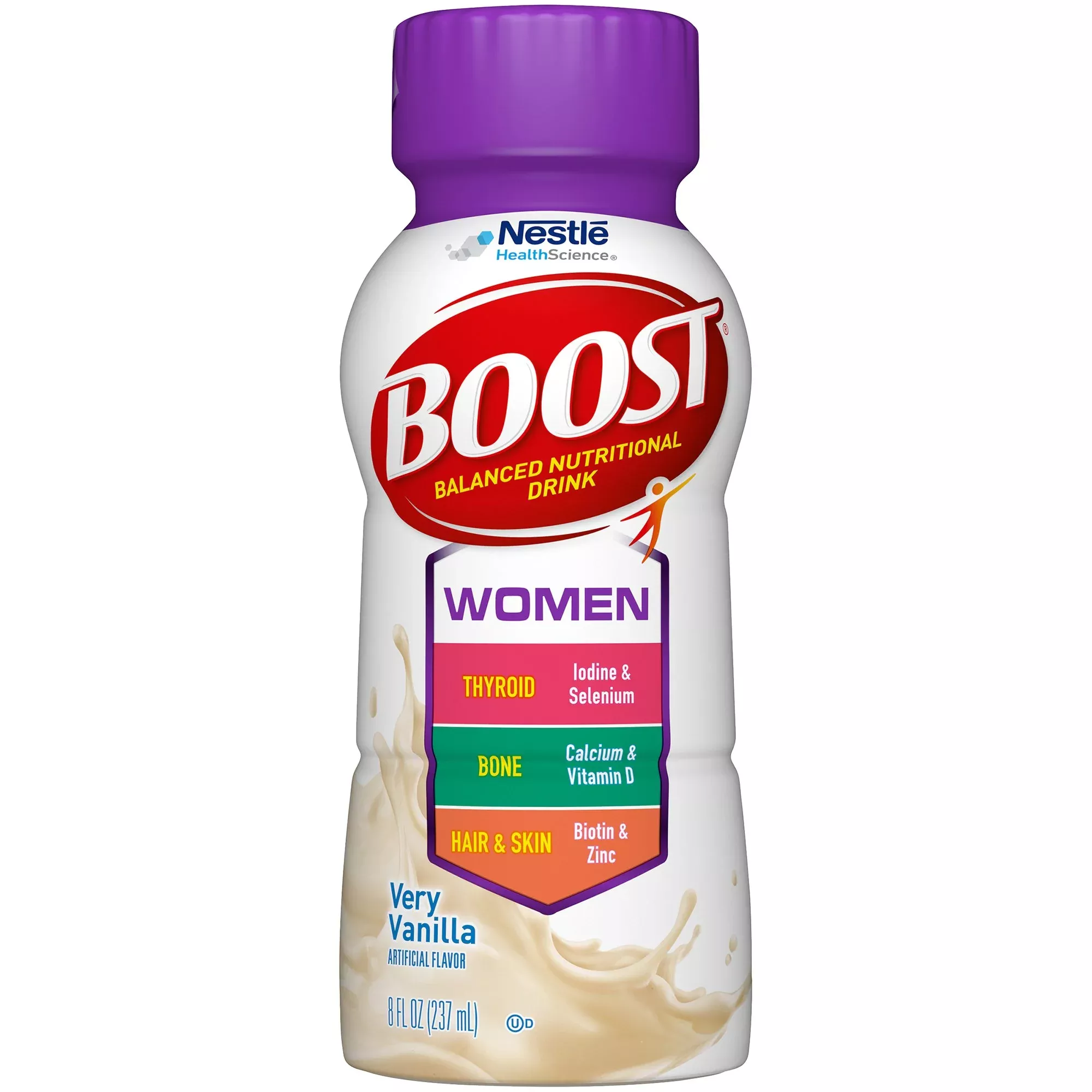 Boost Women Vanilla Oral Supplement, 8 oz. Bottle, 1 Case of 24