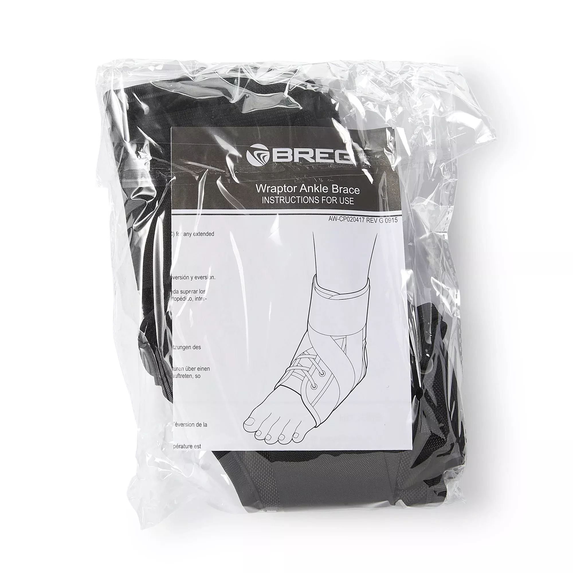 Breg Wraptor Ankle Brace, Medium, 1 Each