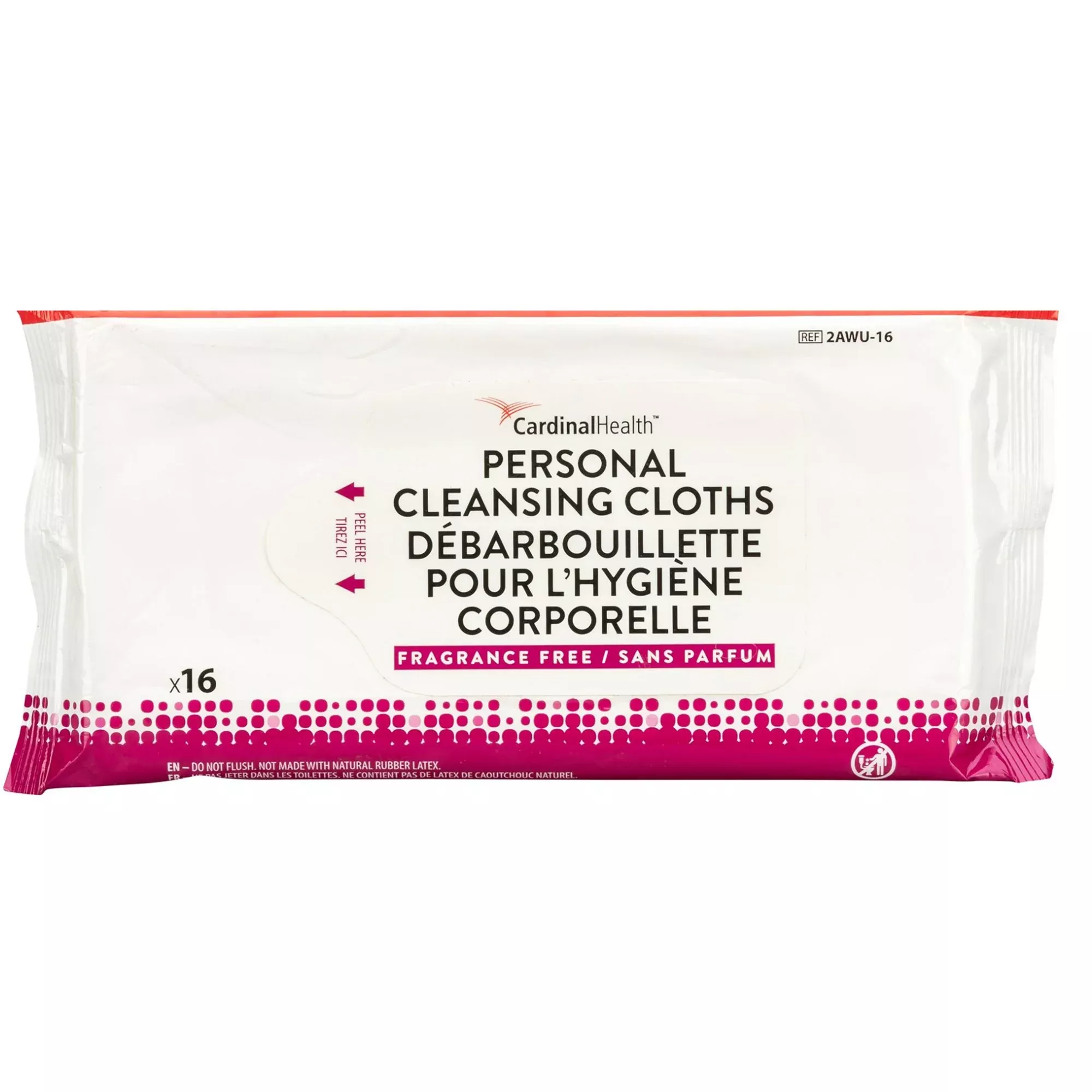 Cardinal Health™ Personal Cleansing Cloths, 16 ct., 1 Pack of 16