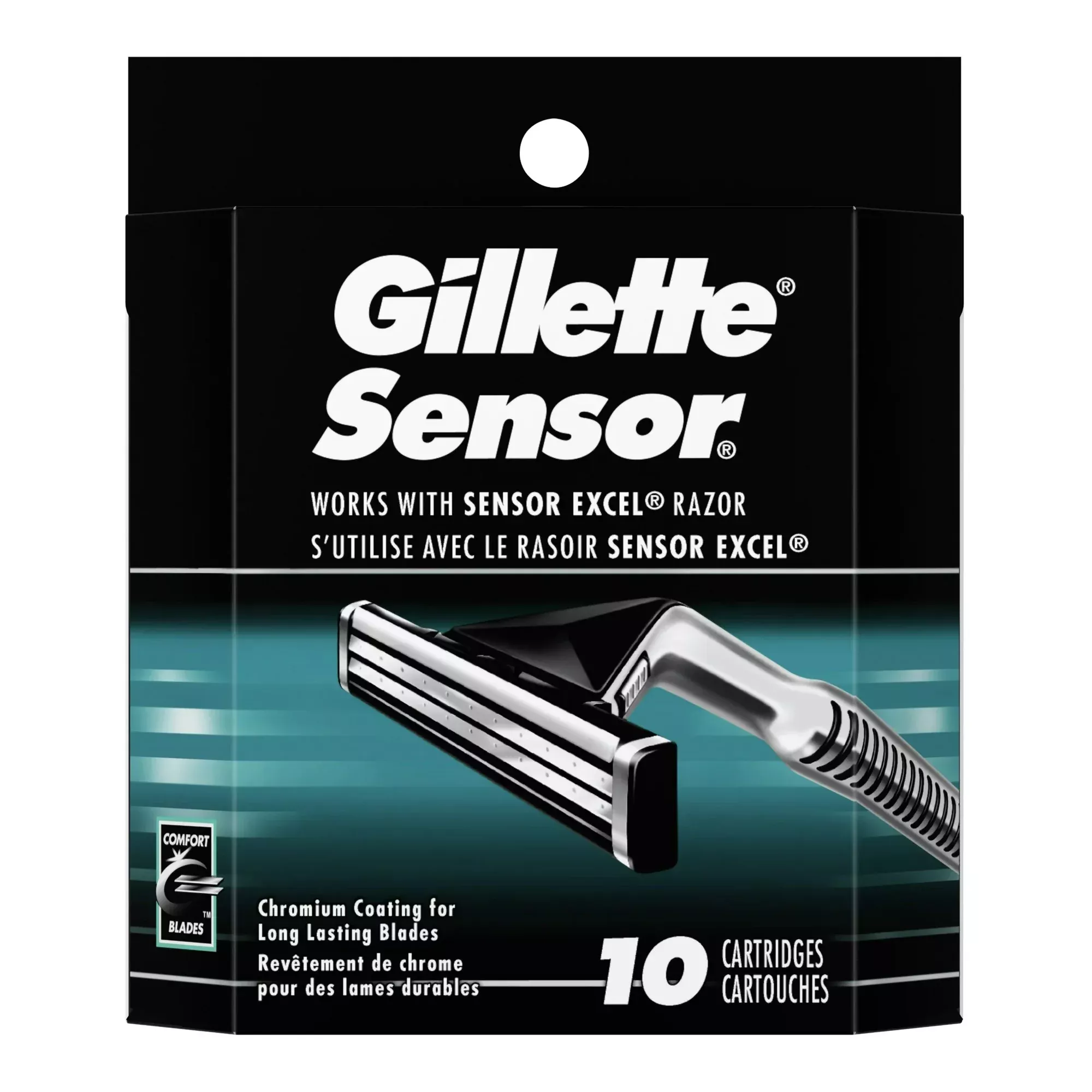 CARTRIDGE, GILETTE SENSOR F/RAZOR (10/BX)
