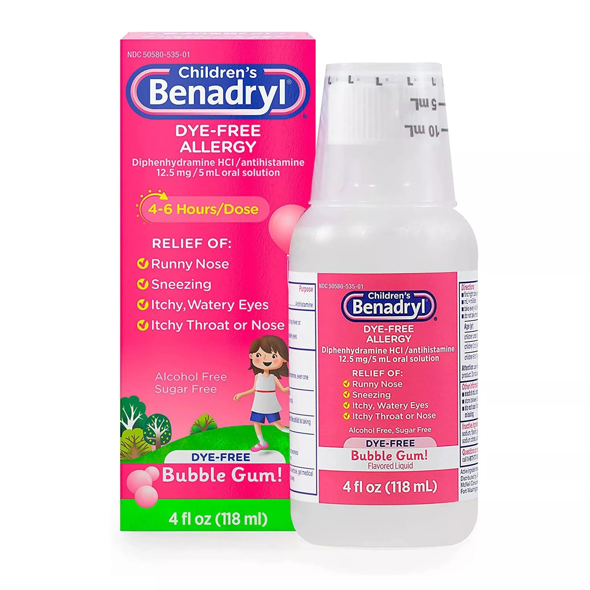 Children's Benadryl Bubble Gum Flavor Children's Allergy Relief, 1 Each