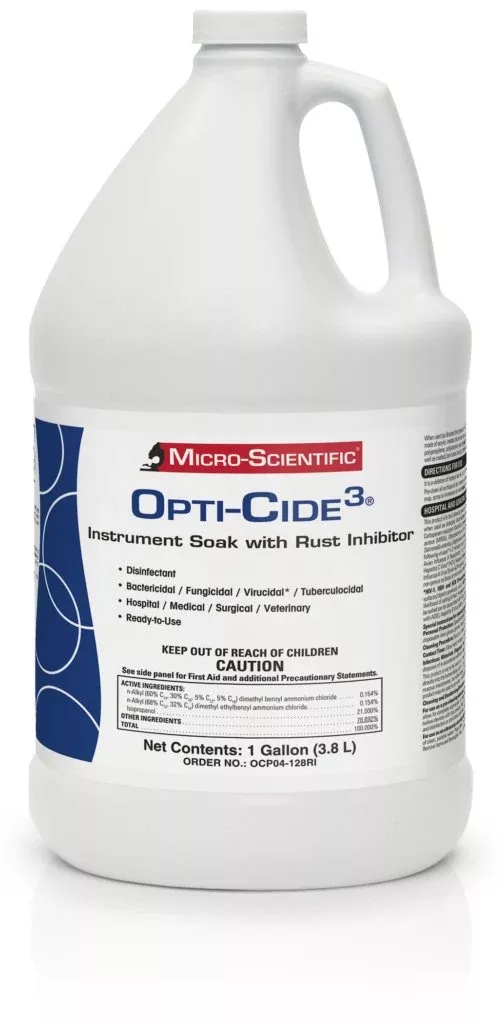 CLEANER, INSTR OPTI-CIDE3 DISINF RUST INHIBITOR 1GAL (4/CS)