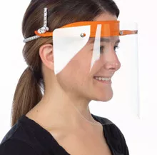 (Clearance Sale) Face Shield Kit with 1 Halo, 3 Reusable Face Shields, 1 Elastic Band (made in USA)