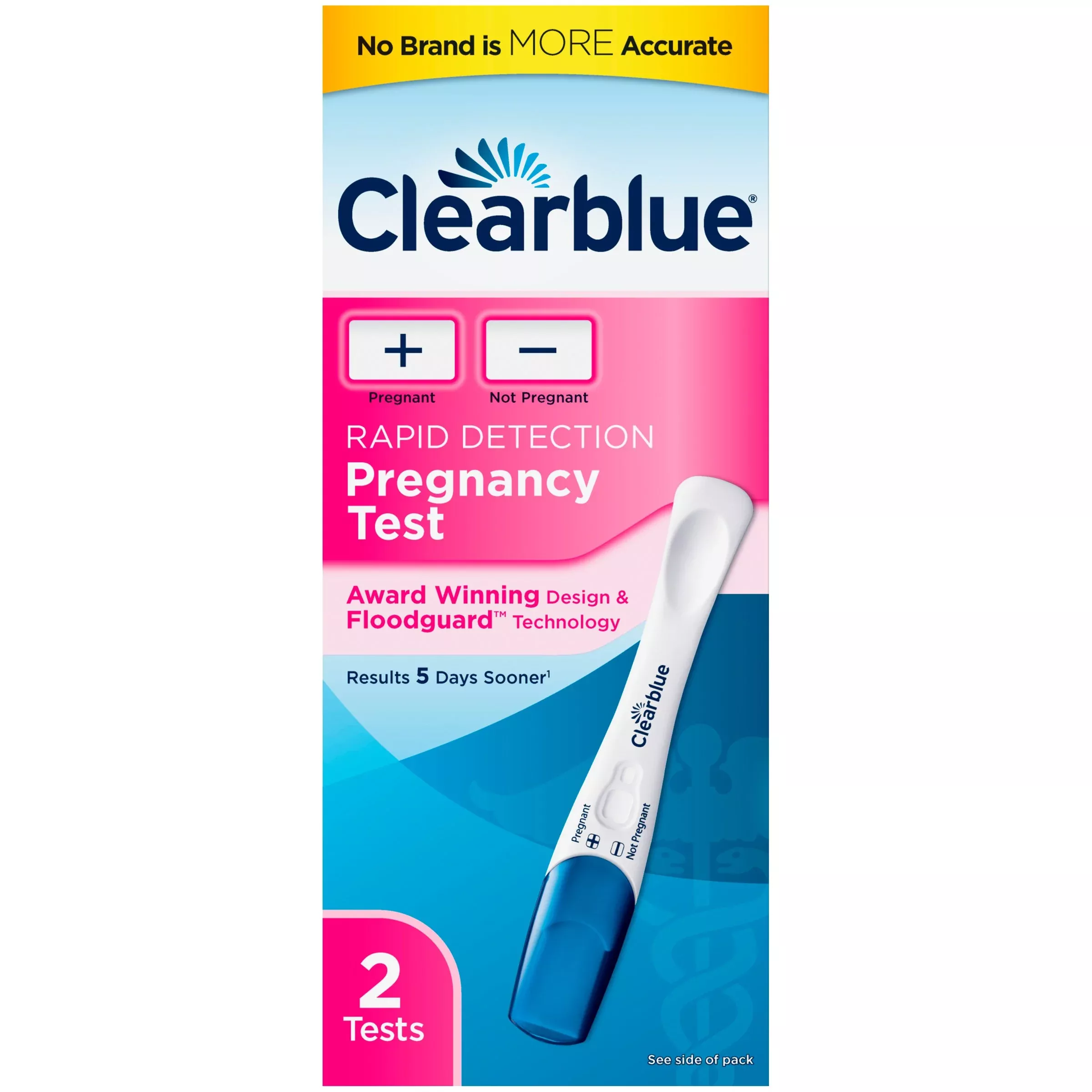 Clearblue hCG Pregnancy Home Rapid Test Kit, 1 Box of 2