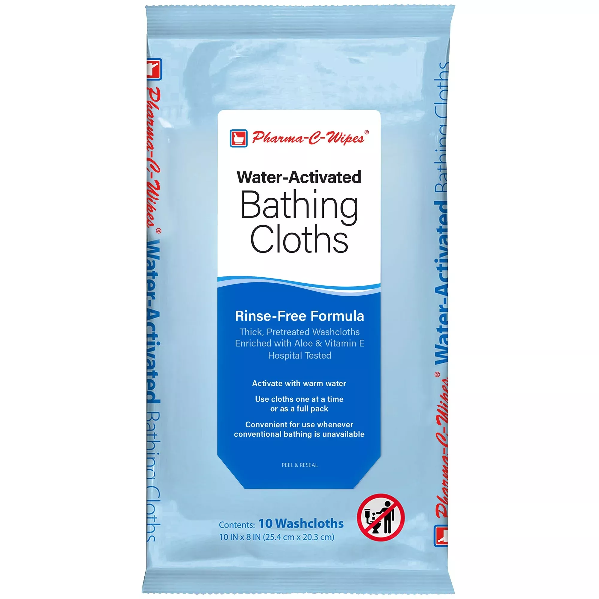 CLOTH, BATHING PHARMA-C 10"X8"(10/PK 6PK/BX)