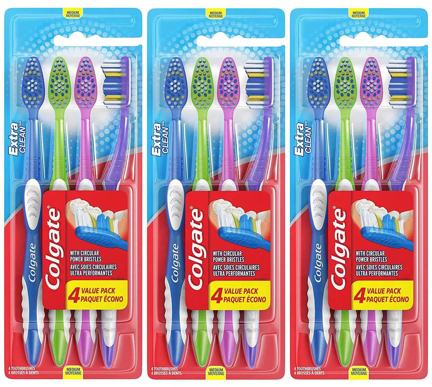 Colgate Plus Manual Medium Toothbrush, 1 Case of 72
