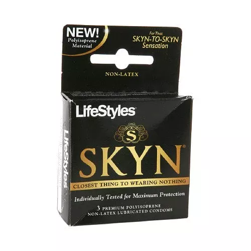 CONDOM, LIFESTYLE SKYN POLYISOPRENE LUB (3/BX)