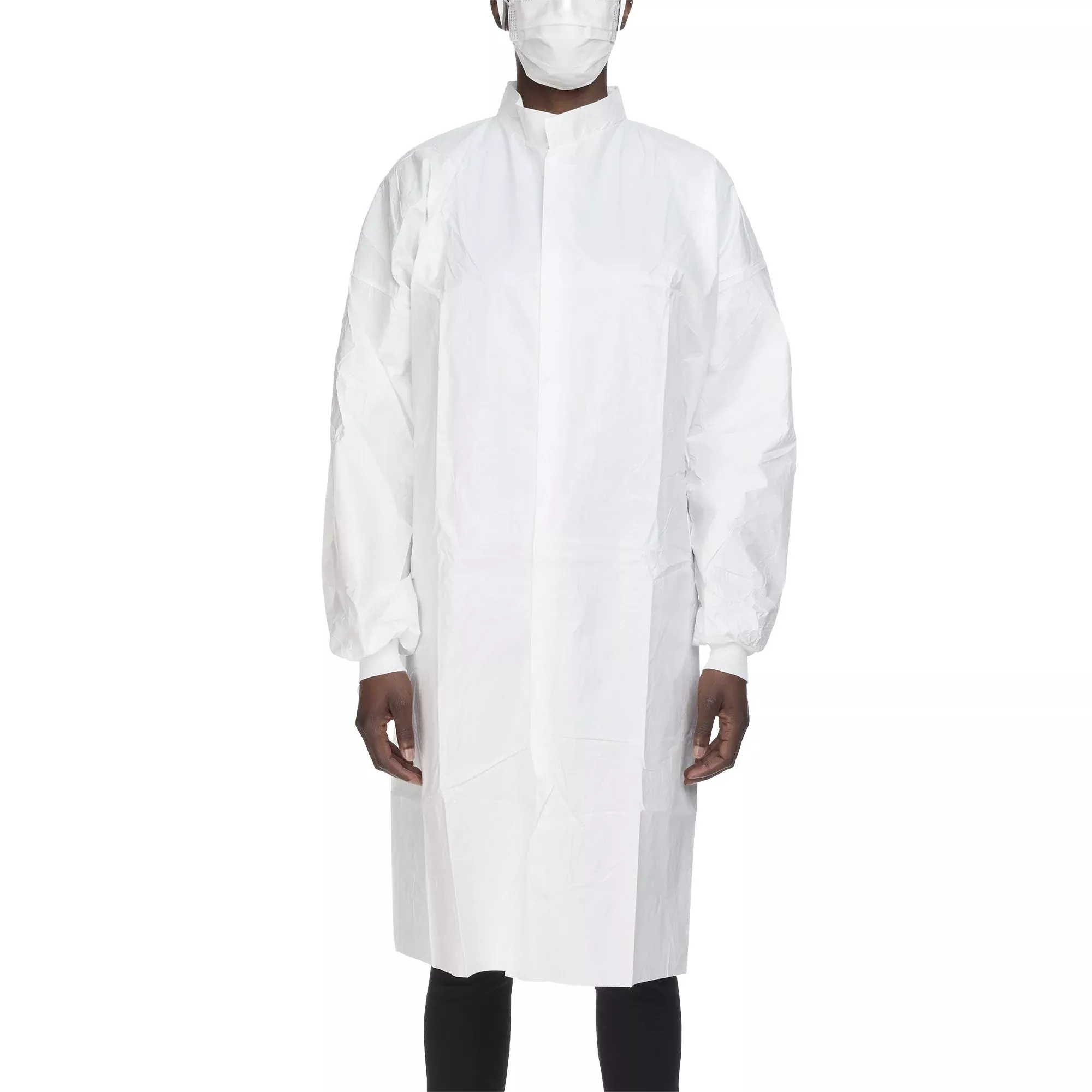 Contec CritiGear ™ Cleanroom Frocks, Large, 1 Bag of 10