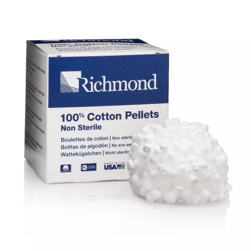 COTTON PELLET, N/S SZ# 4 1/8" (3000/BX 12BX/CS)