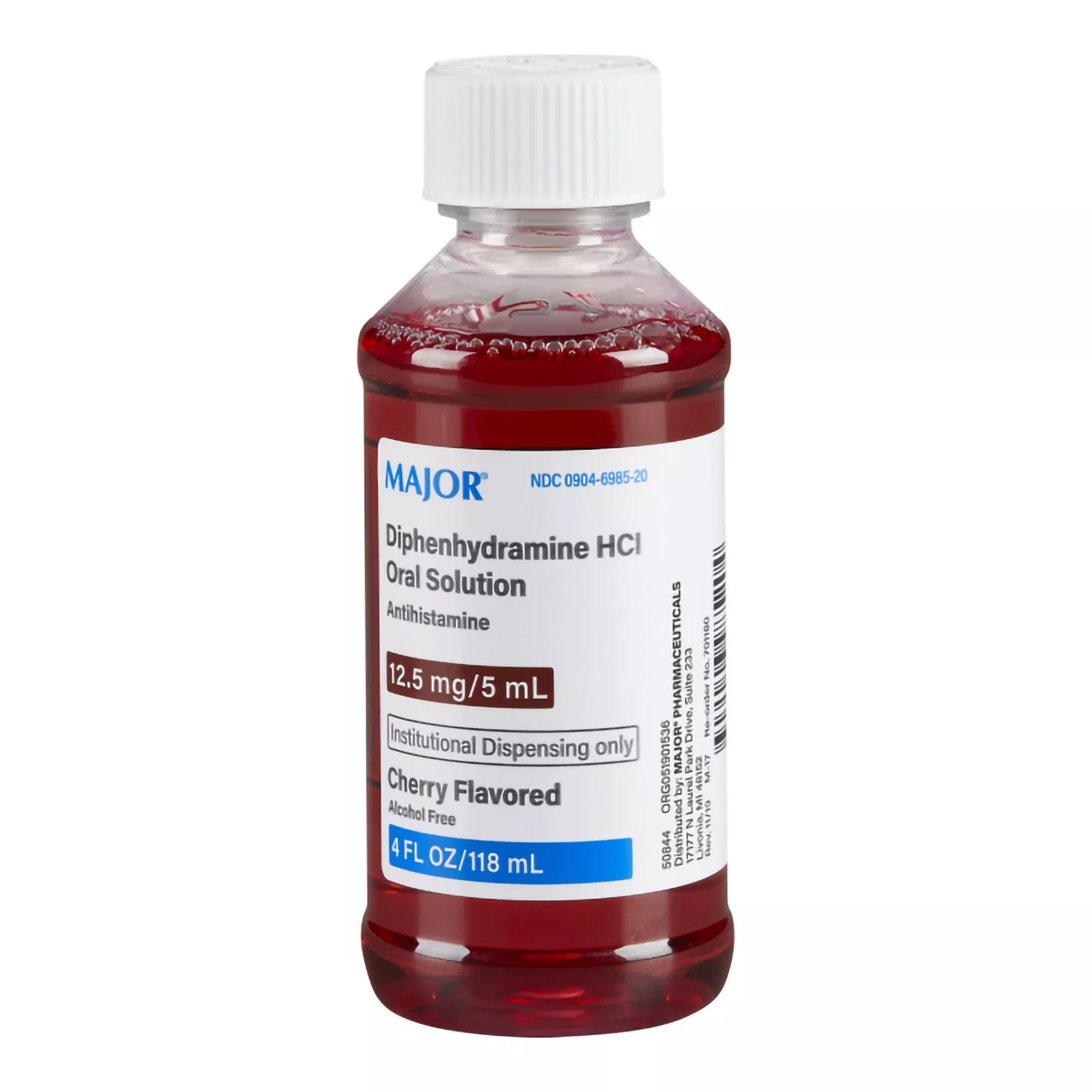 DIPHENHYDRAMINE HCL, LIQ CHERRY 12.5MG/5ML 4OZ