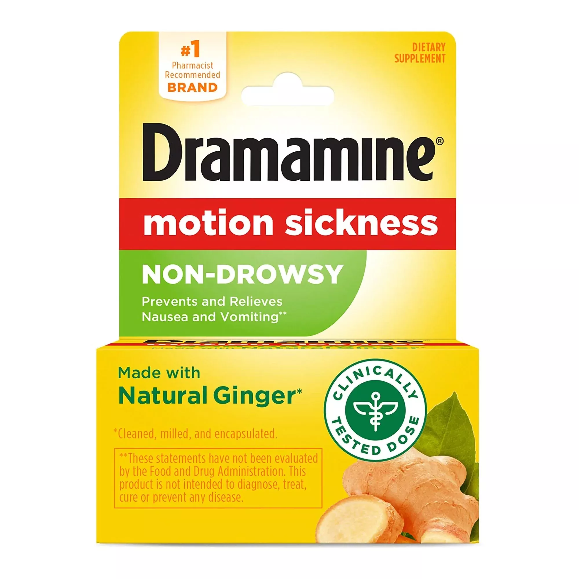 DRAMAMINE, TAB 24HR (18/BX) X)