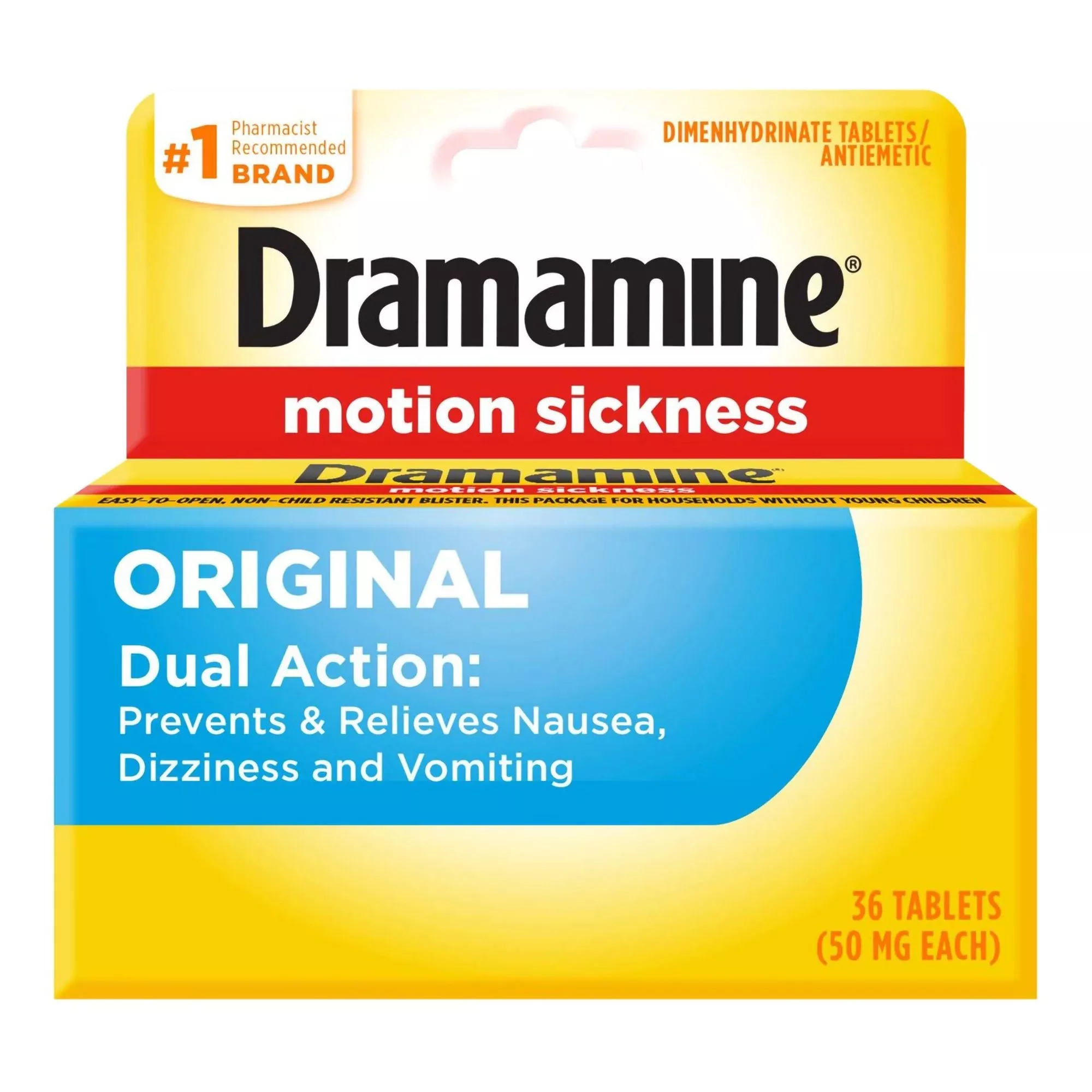 DRAMAMINE, TAB 50MG ORIG (36/EA)