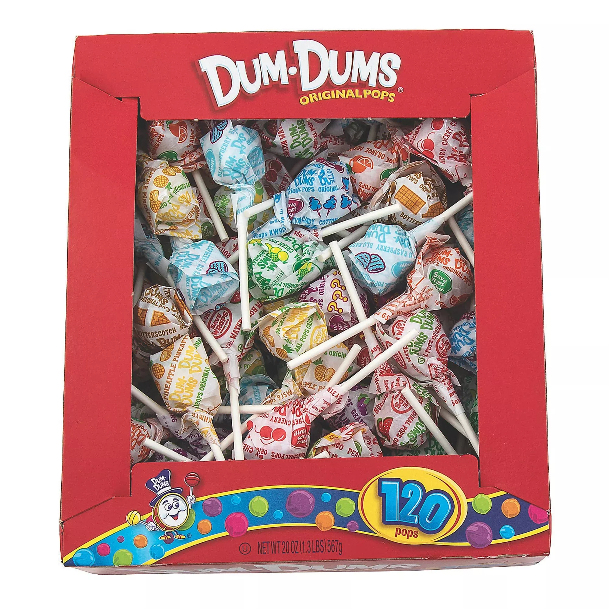 Dum Dums Lollipop, 1 Box of 120