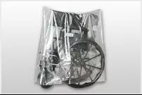 Elkay Plastics Walker Equipment Cover on Roll, For Use With Walkers / Wheelchairs / Commode, 45 in. L x 50 in. W, LDPE, 1 Roll