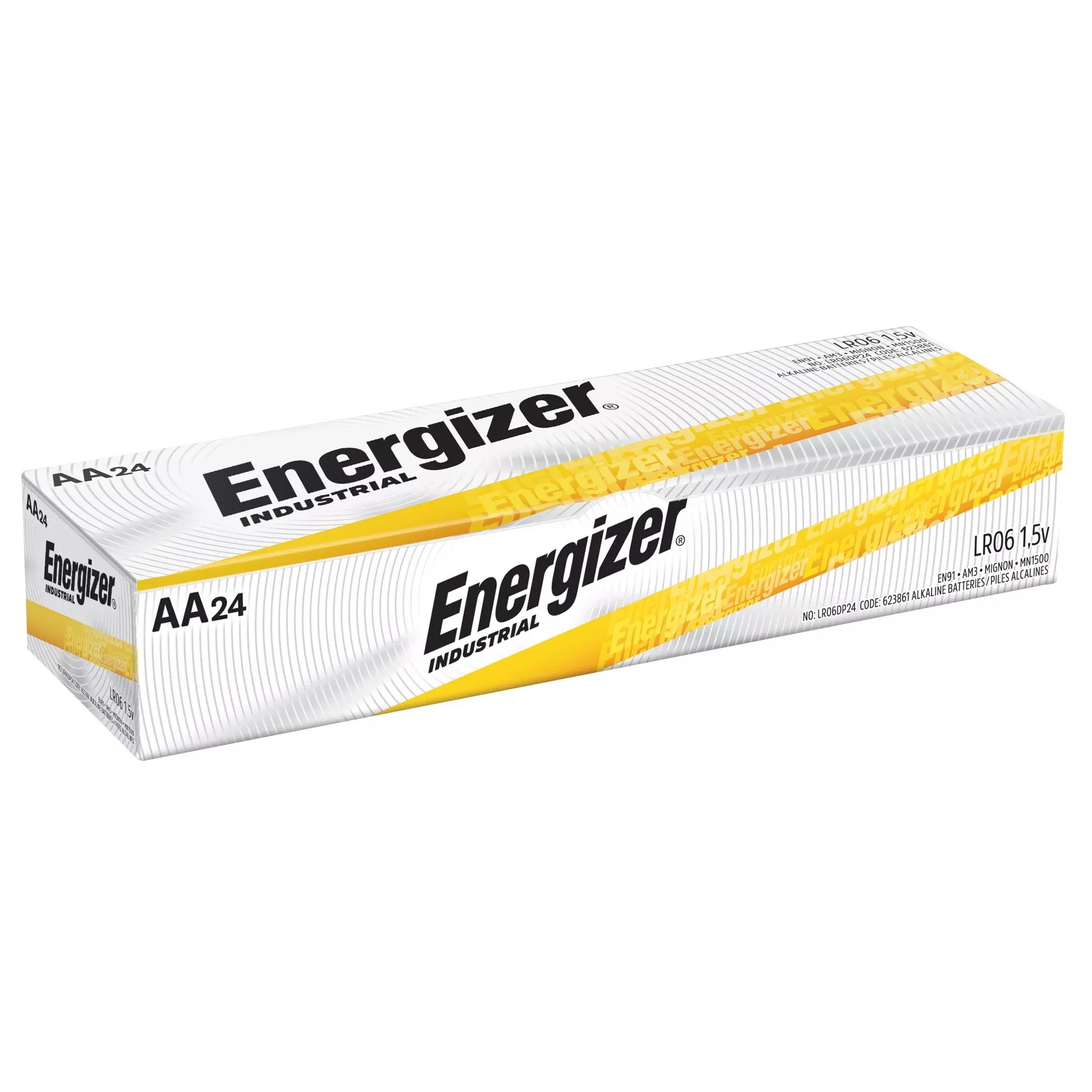 Energizer Industrial Alkaline Battery, AA, 1 Case of 144