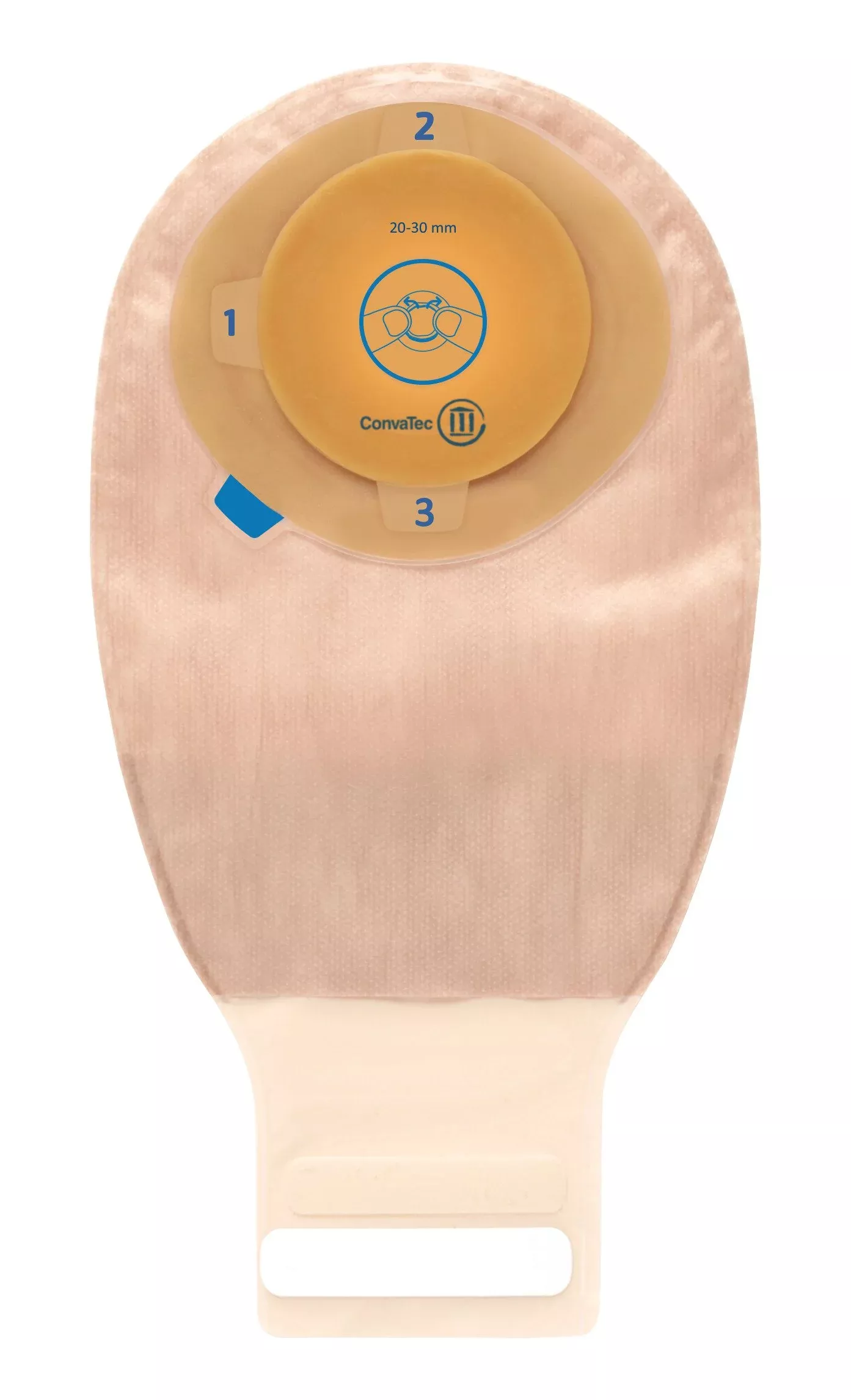 Esteem™+ One-Piece Drainable Transparent Urostomy Pouch, 1/2 to 1¾ Inch Stoma, 1 Box of 10