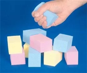EXERCISER, HAND T-FOAM CUBE XSOFT (18/BX) D/S