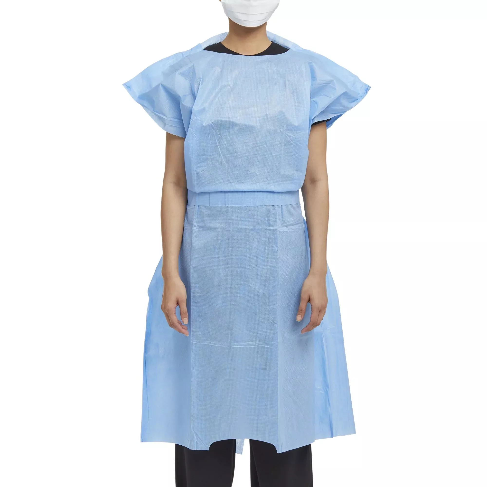 Halyard Patient Exam Gown, 1 Box of 10