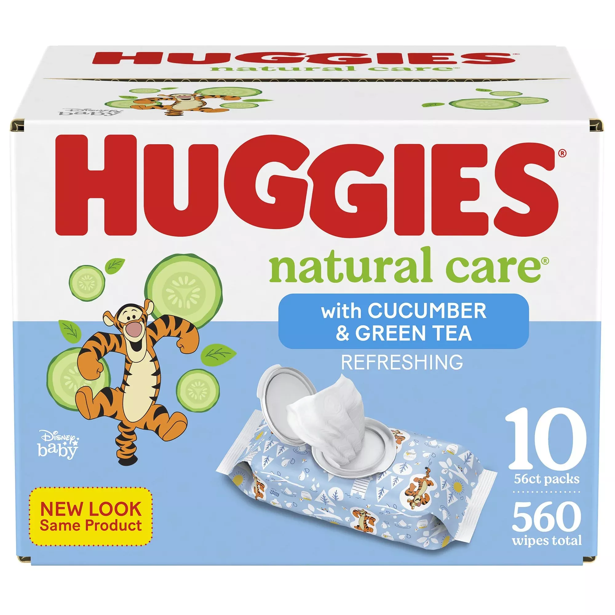 Huggies Natural Care Refreshing Baby Wipes, 1 Case of 560