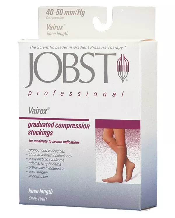 Jobst Vairox W/Zipper 30-40 Knee-Hi O/T Large AShort