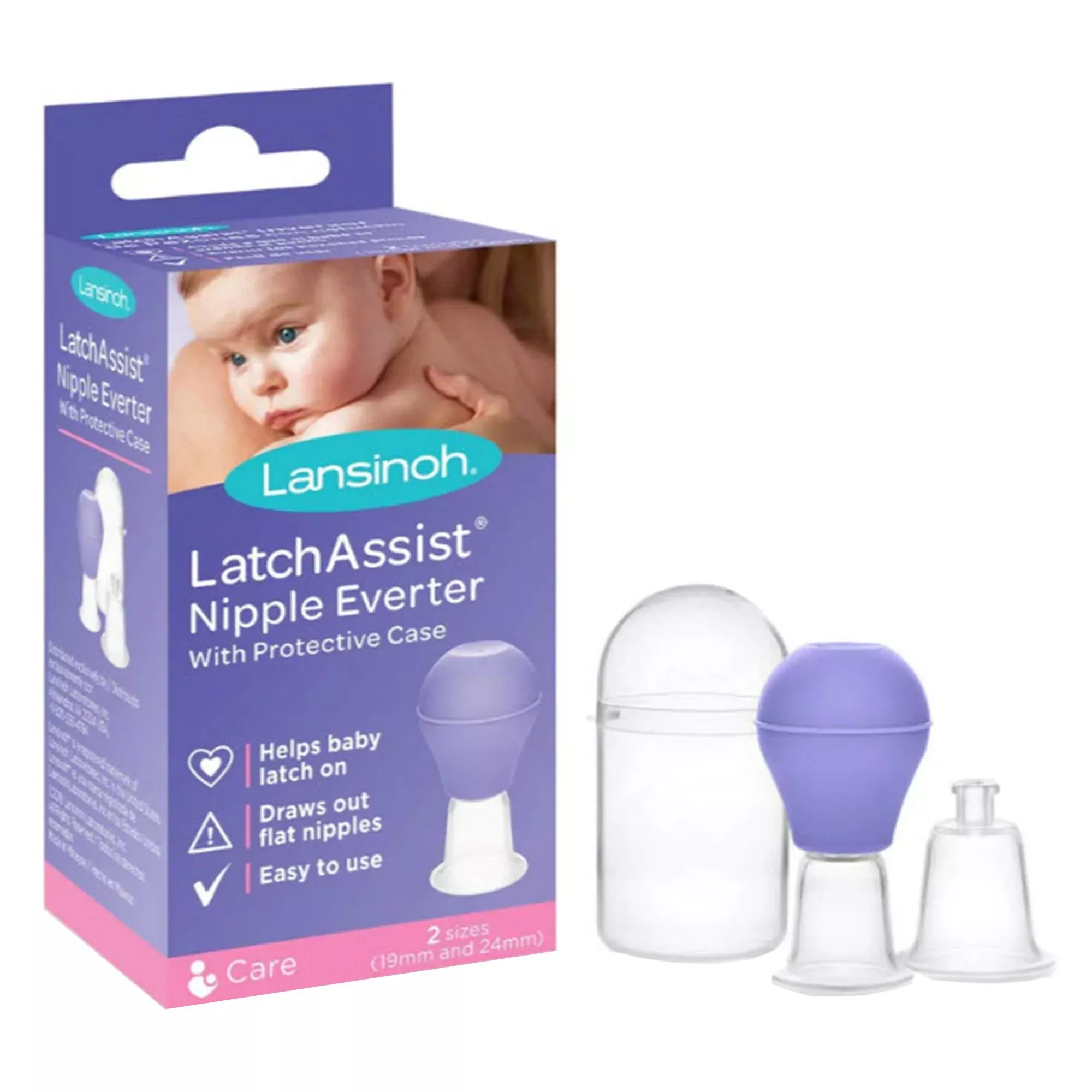 Lansinoh LatchAssist Silicone Nipple Everter, 1 Case of 24