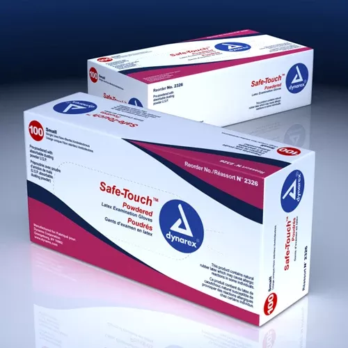 Latex Exam Gloves- Lightly Powdered- Medium Bx/100