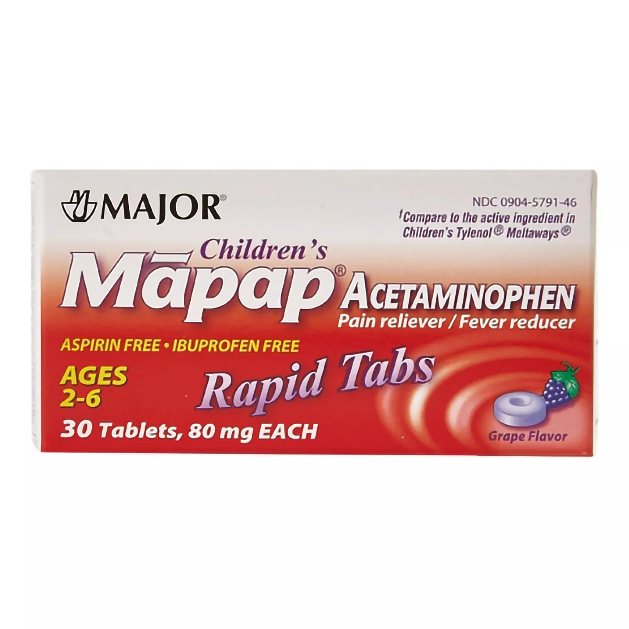 Mapap Acetaminophen Grape Flavor Children's Pain Relief, 1 Bottle