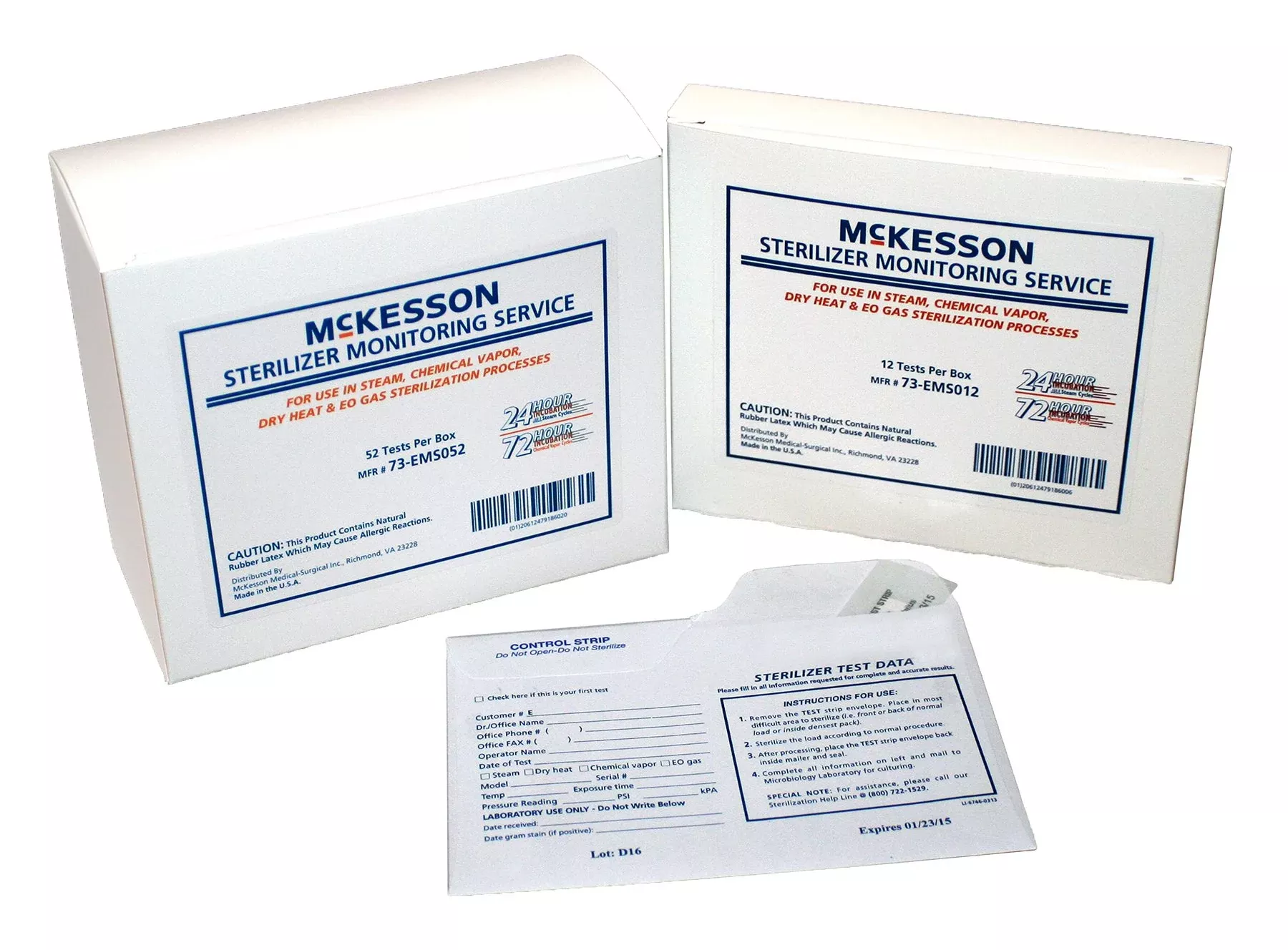 McKesson Sterilizer Monitoring Mail-In Service, 1 Box of 52
