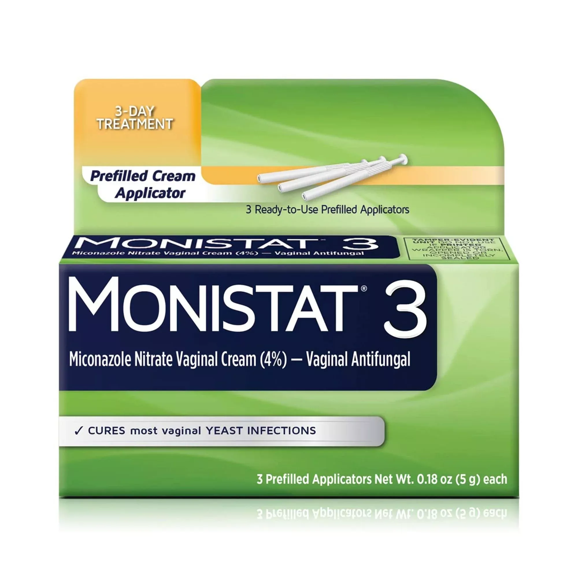 Monistat Miconazole Nitrate Vaginal Antifungal, 1 Box of 3