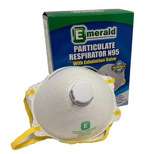N95 Deluxe Particulate Face Mask w/ Exhale ValveBx/10