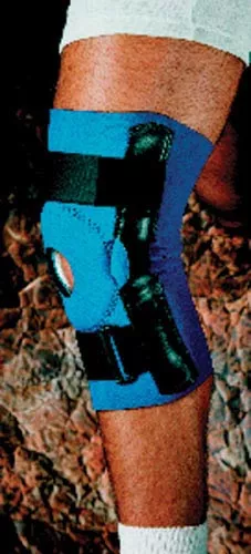 Neoprene Open Patella Hinged Knee Brace Sm 13 -14Sportaid