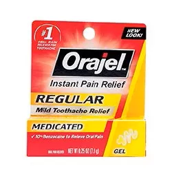 Orajel 3X Medicated for Toothache & Gum Gel, 1 Each