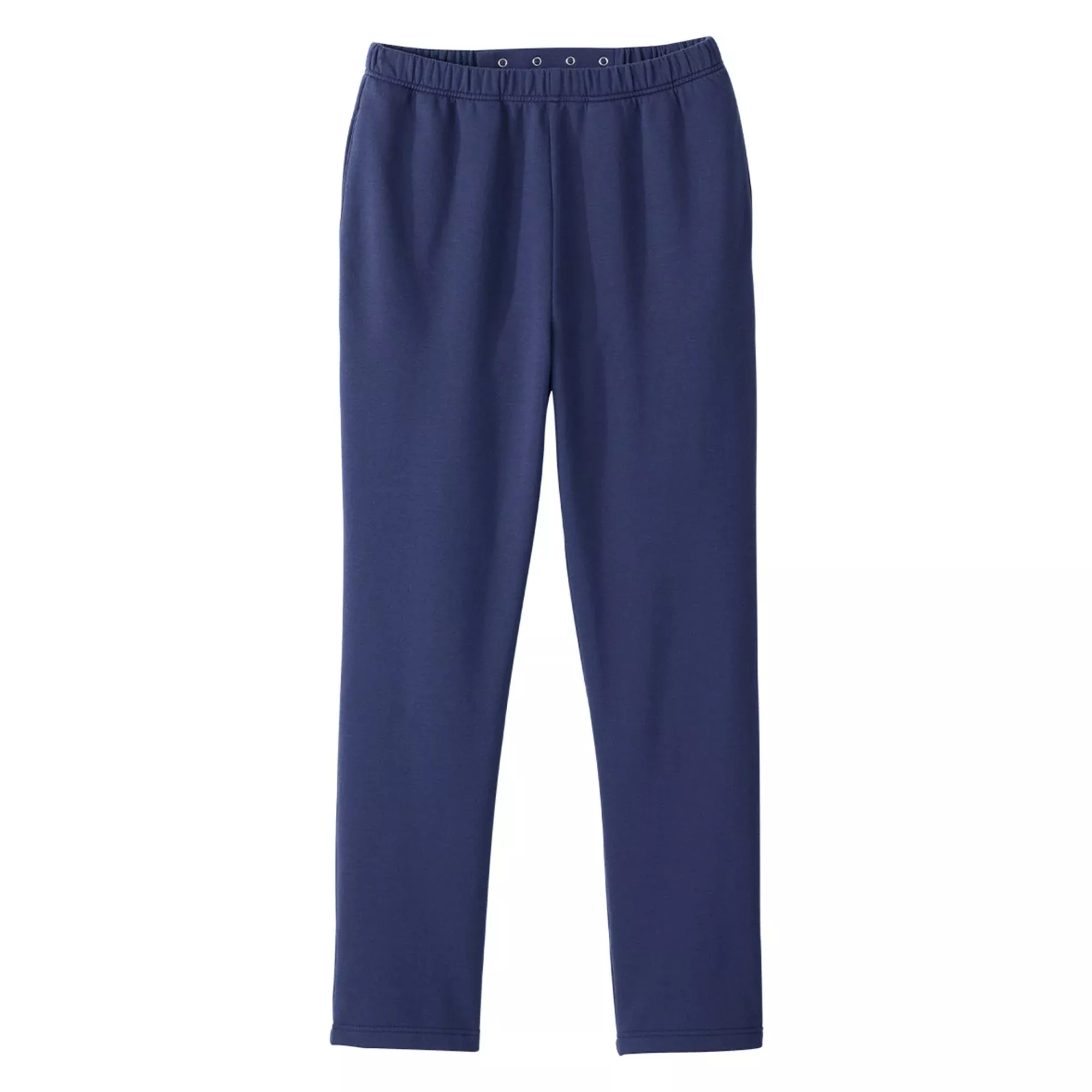 PANTS, SEATLESS F/W/C MENS FLEECE BCK FLAP NAVY MED