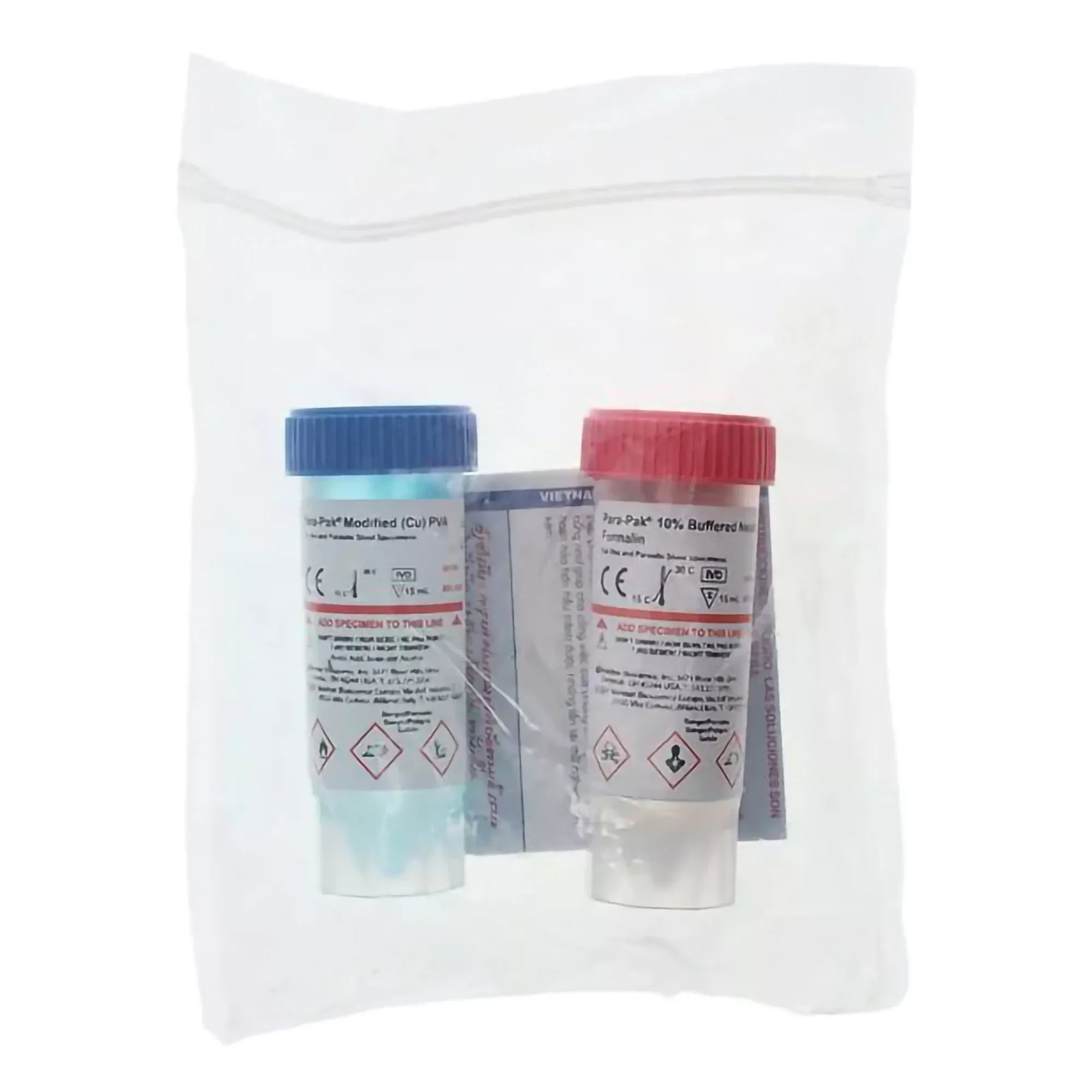 Para-Pak 2-Vial Specimen Collection and Transport Kit, Parasitology, 1 Case of 120