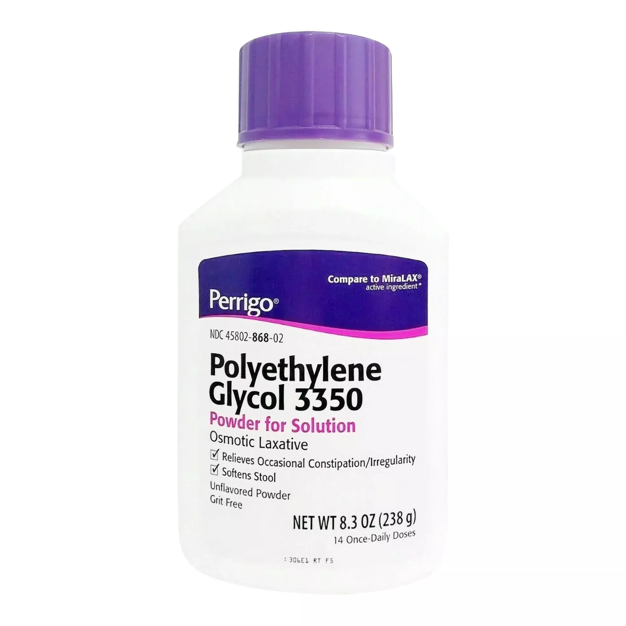 Perrigo Polyethylene Glycol 3350 Cathartic / Laxative, 1 Each