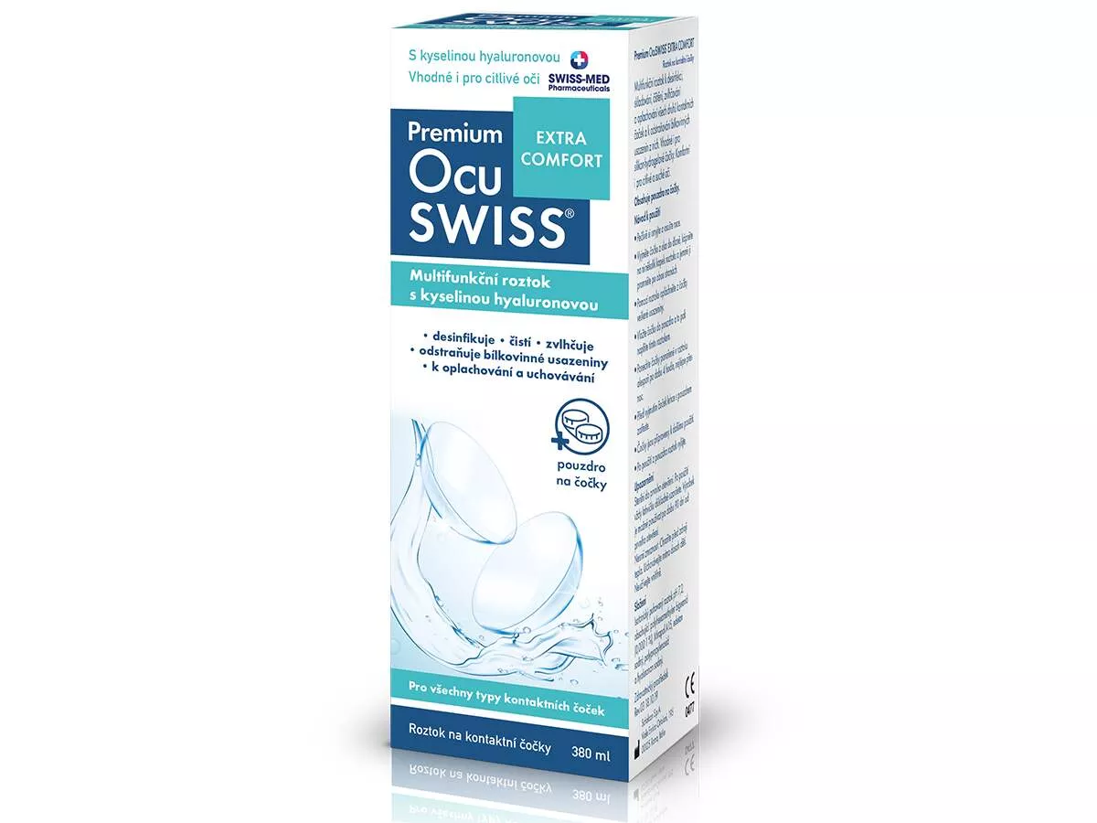 Premium Ocuswiss Extra Comfort contact lens solution 380 ml