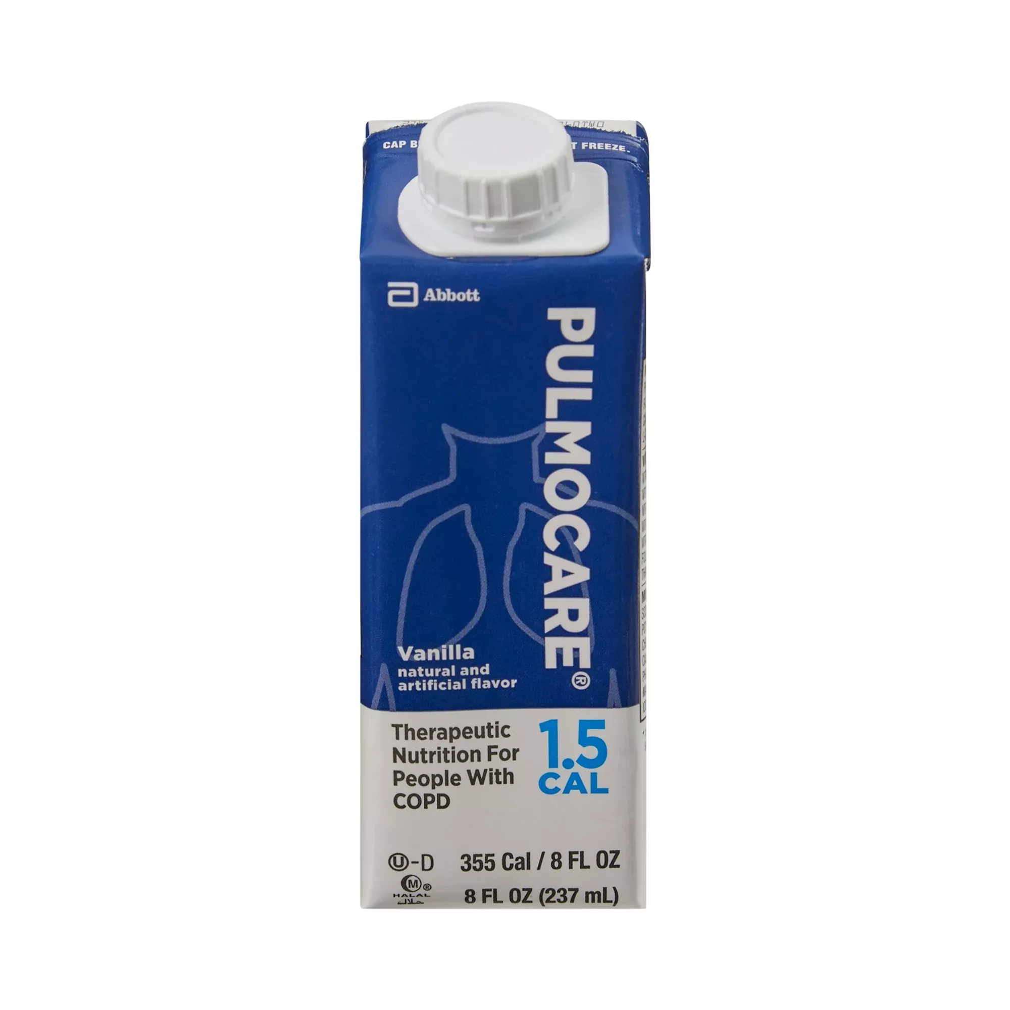 Pulmocare 1.5 Cal Vanilla Oral Supplement, 8 oz. Carton, 1 Case of 24