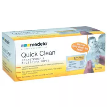Quick Clean™ Breast Pump Wipe, 1 Case of 12