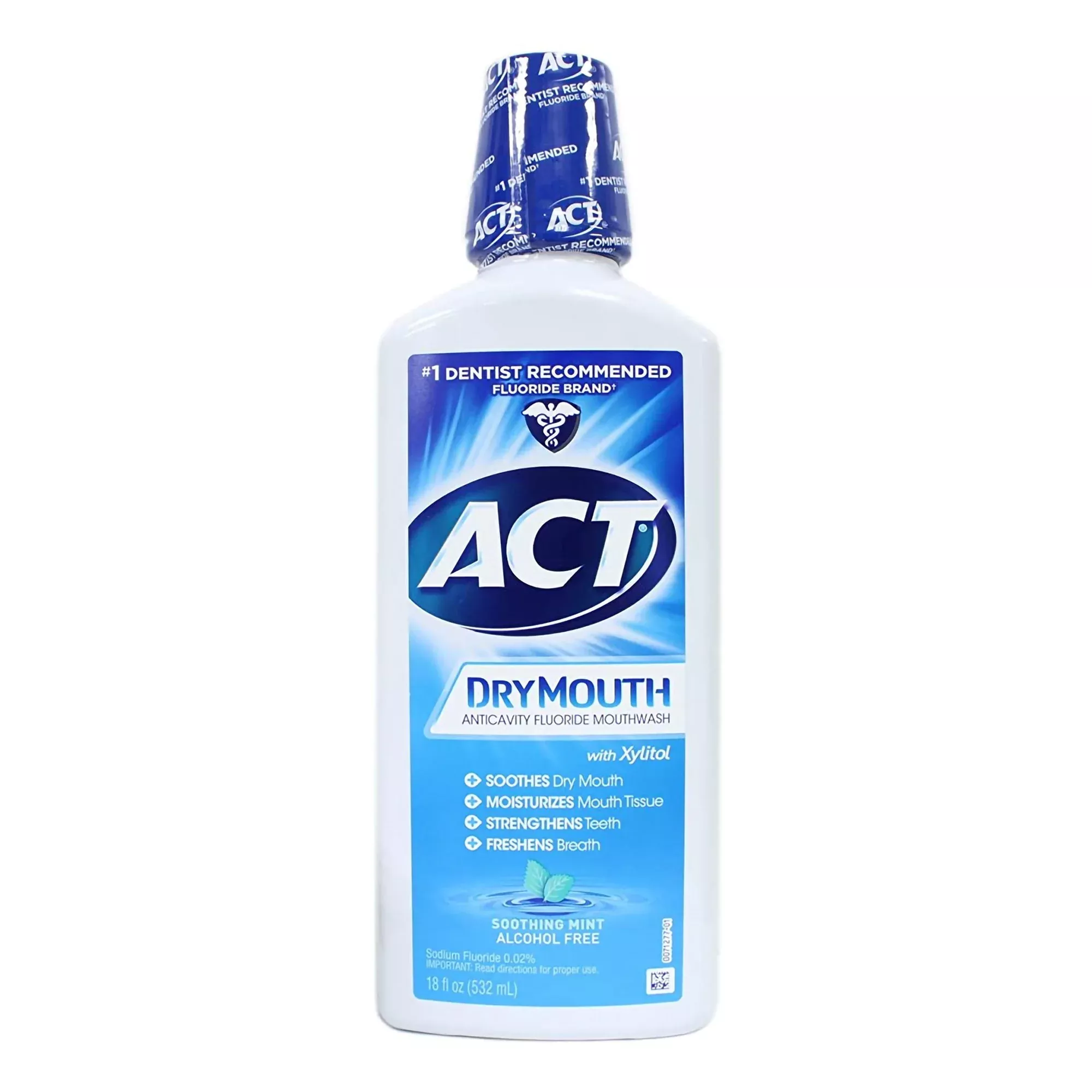 RINSE, SOL ACT DRY MOUTH MINT 18OZ