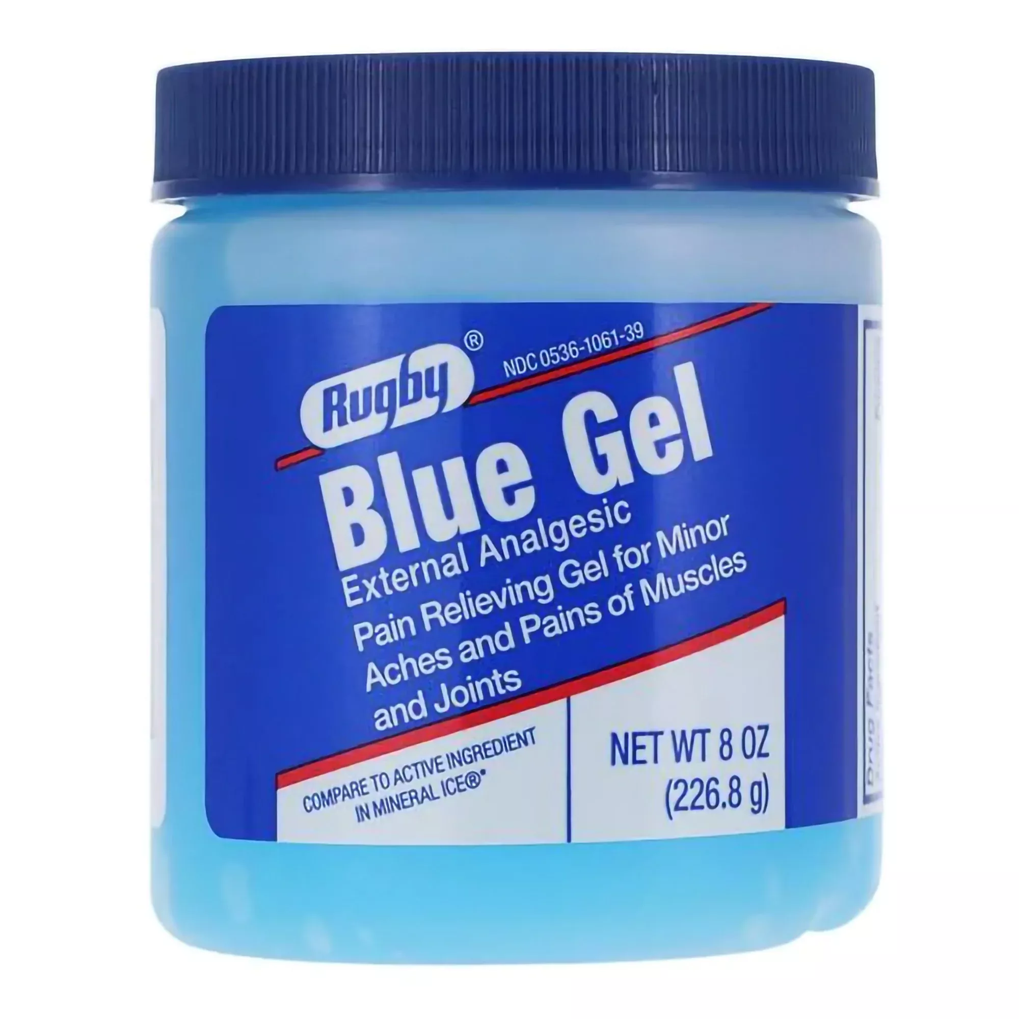 Rugby Menthol Topical Pain Relief, 8-ounce Jar, 1 Each