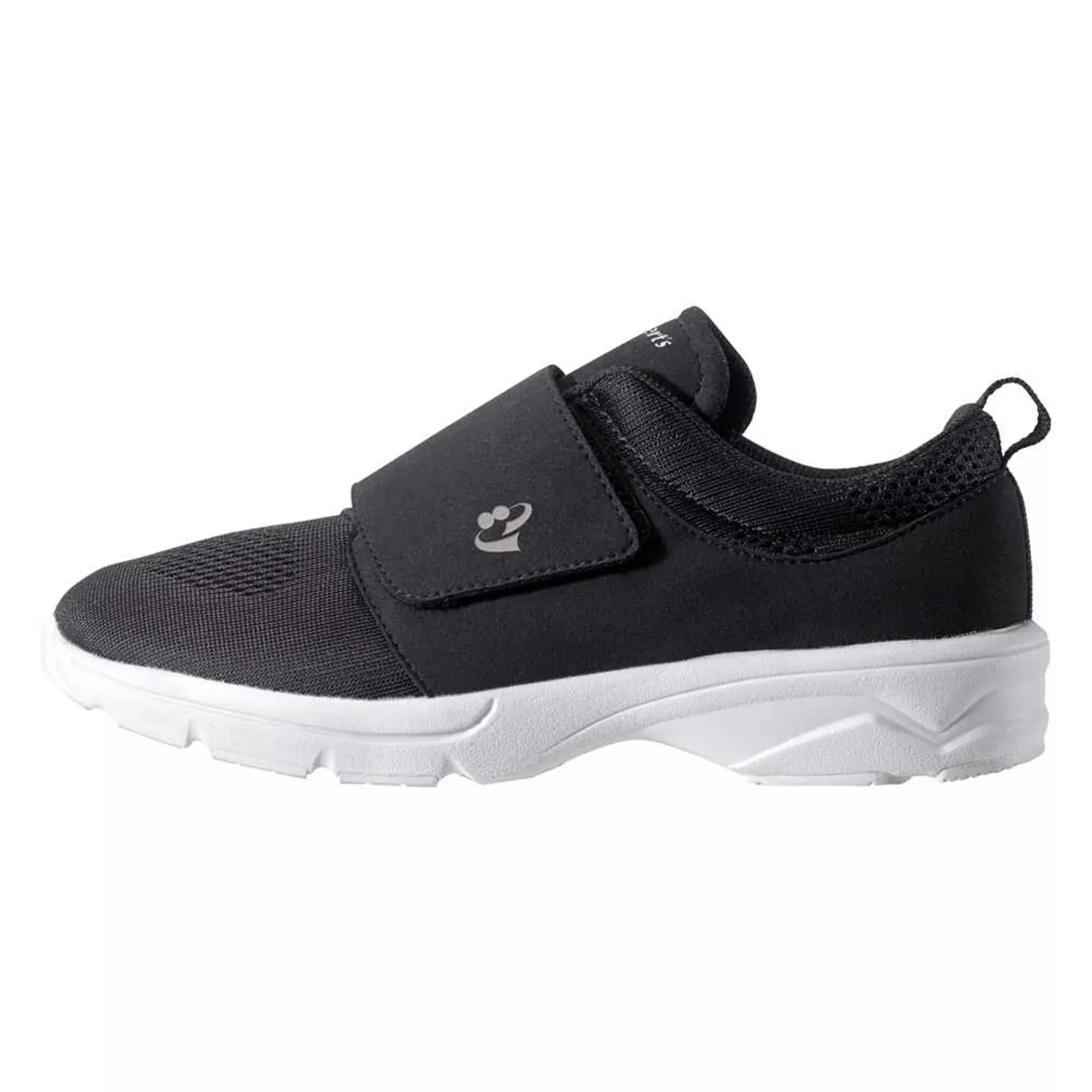 Silverts Hook and Loop Closure Walking Shoe, Size 8, Black, 1 Pair